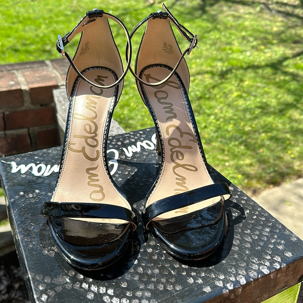 Sam Edelman Ariel Black Patent Heel